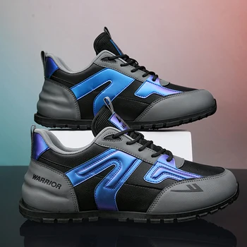 Мужская обувь Warrior 2023, теннисные туфли из искусственной кожи, повседневная обувь на шнуровке с низким берцем, удобные модные кроссовки