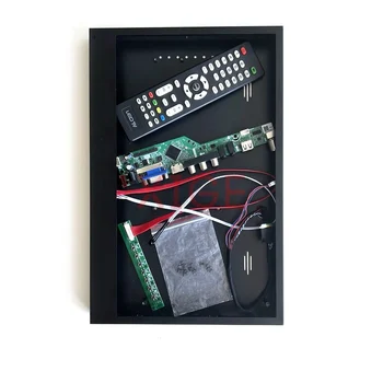 Для LTN140AT07/LTN140AT08 Плата контроллера + Металлический корпус Дисплей DIY Kit Аналоговый телевизионный сигнал 1366 *768 14 
