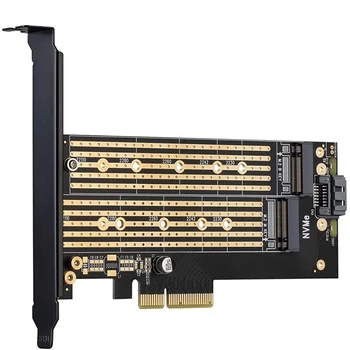 JEYI SK6 M.2 NVMe SSD NGFF для PCIE X4 Адаптер M Key B Key Поддержка двух интерфейсных карт PCI Express 3,0x4 2230-22110 Всех размеров M.2