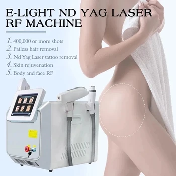 Машина для удаления волос лазера ND YAG OPT IPL Безболезненная Многофункциональная 3 В 1 Морщинке Татуировки Подмолаживания Извлекают