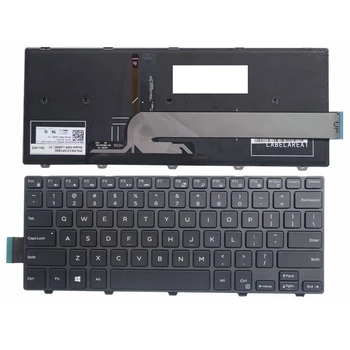 Американская черная новая английская клавиатура для ноутбука DELL N5447 N3442 3442 14CR 14M 14MR-1528 3451 14-3000 5000 14MR MD PD LR 3446 с подсветкой