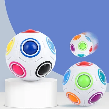 Куб-Антистресс, Волшебные игрушки-непоседы, Радужный Сферический куб, Футбольная головоломка, Развивающая игрушка для снятия стресса для взрослых и детей