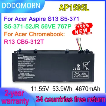 DODOMORN 11,55 V 53.9Wh AP1505L AP15O5L Аккумулятор Для ноутбука Acer Aspire S13 S5-371 S5-371-52JR 56VE 767P Chromebook R13 CB5-312T