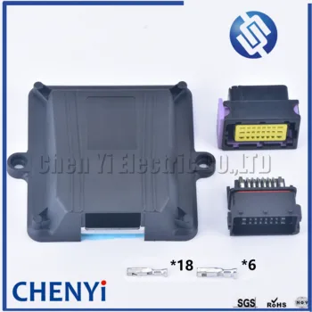24-контактный блок управления автомобильным пластиковым корпусом ECU box case автомобильный контроллер ECU для преобразования сжиженного газа CNG с автоматическими разъемами 211PC249S0005
