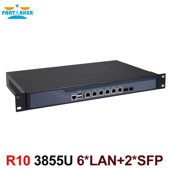 Серверный маршрутизатор 1U Case Firewall Appliance с двухъядерным процессором Intel Skylake Celeron 3855U 4G RAM 128G SSD