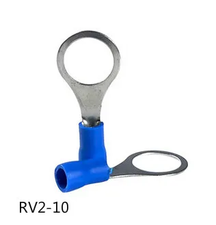 RV2-10 изолированный кольцевой обжимной клеммный разъем 16-14AWG