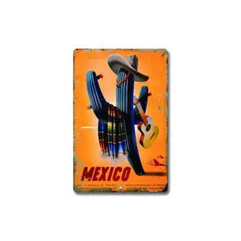 ПОДАВИТЕ любовные чувства современной Мексики! Ретро уличный знак Бытовая металлическая жестяная вывеска Бар Кафе Автомобиль мотоцикл украшение гаража Supp