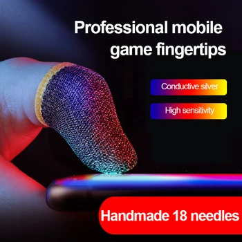 2 шт. Новый чехол для пальцев, игровой рукав для пальцев, Дышащие перчатки для защиты от пота, противоскользящие перчатки для большого пальца, перчатки для мобильных игр