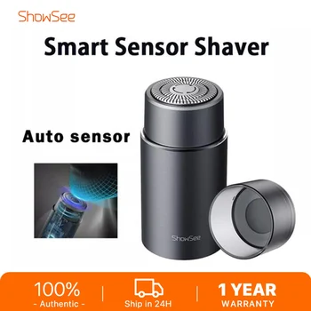 Showsee Бритва F101-GY Smart Sensor Электробритва для мужчин IPX7 Сухая влажная бритва