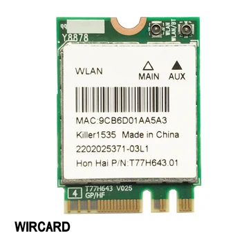 WIRCARD 1535 QCNFA364A 802.11ac NGFF WIFI карта для MSI GT72/GT80/GS60/GE62/GE72/PE60/PE70 13 R2 17