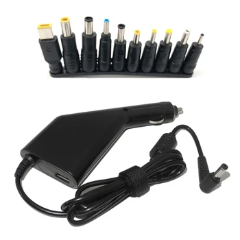 Многофункциональный источник Питания 19V 4.74A 45W-65W-90W, Автомобильное зарядное устройство, адаптер для ноутбука с USB 5V 2.1A для планшетов и телефонов