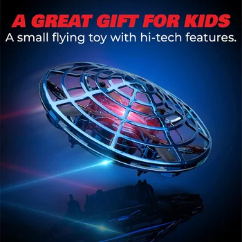 Мини-Беспилотный Летательный аппарат UFO RC Helicopter Самолет Для Мальчиков, Инфракрасный Квадрокоптер с Ручным управлением, Индукционная Детская игрушка-летающая тарелка, подарок