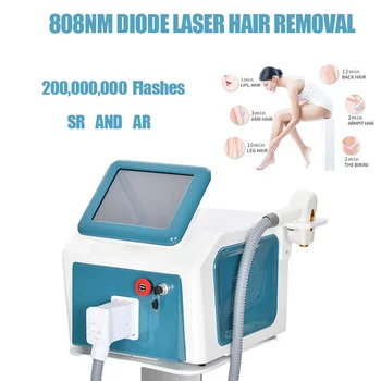 808-диодная лазерная эпиляция, профессиональный аппарат для удаления волос длиной волны 3 755 1064 нм, Постоянный Безболезненный аппарат с ледяной головкой