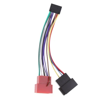 Адаптер жгута проводов Адаптер разъема стандарта ISO для Радио, 16-контактный штекер, Кабельный адаптер для кабельной проводки для канатной дороги