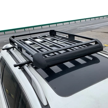 Двухэтажный багажник на крышу автомобиля из алюминиевого сплава 160 *100 см, багажник на крышу внедорожника, корзина для переноски из алюминиевого сплава, багажник на крышу