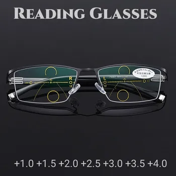 Очки для чтения Для мужчин И женщин с анти-синим светом, Дальнозоркие Деловые деловые очки для чтения, Компьютерные игровые Прогрессивные очки