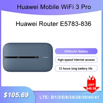 Оригинальный Huawei Mobile WiFi 3 Pro маршрутизатор E5783-836 карманный WiFi маршрутизатор 4G LTE Cat7 с sim-роутером мобильная точка доступа беспроводной модем