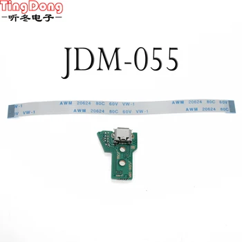 Плата розетки с USB-портом для зарядки TingDong JDS-055 12-контактный гибкий ленточный кабель с печатной платой micro USB для контроллера PS4 ps4