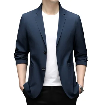 5029-2023 новый мужской костюм небольшого размера корейская версия приталенного мужского молодежного пиджака