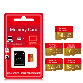 Оригинальная Карта памяти AuoTKN 128 ГБ Class10 Extreme Pro Micro SD Card 64 ГБ 256 ГБ 512 ГБ 8 ГБ 16 ГБ 32 ГБ TF-карта Высокоскоростная флэш-карта