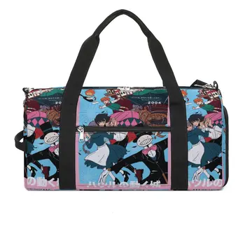 Спортивные сумки Howls Moving Castle Studio Ghibli Sophie Turnip Head, Спортивная сумка для багажа, аксессуары для спортзала, Винтажные сумки, уличная сумка для фитнеса