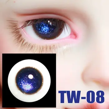 BJD eyes кукольные глазные яблоки без зрачка 14 мм 16 мм глаза TW-08 для 1/6 1/4 1/3 BJD SD аксессуары для куклы дяди кукольные глаза с коробкой для глаз