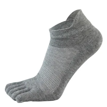 Оригинальные Мужские носки на щиколотке из чистого хлопка с пятью пальцами, мягкие Эластичные, износостойкие, Дышащие, Дезодорант, Носки без пятки