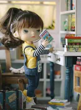 Новый 21 см Подвижные суставы BJD кукла 1/8 игрушки Аниме куклы Одежда костюм для девочки подарок
