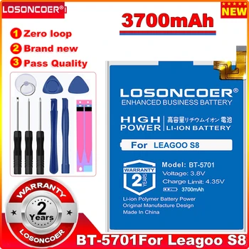 LOSONCOER BT-5701 3700 мАч Новейшая производственная батарея для аккумуляторов смартфонов Leagoo S8 + бесплатные инструменты