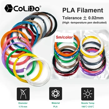 Нить Накаливания CoLiDo 3D Pen PLA 1,75 мм Для 3D Карандаша PLA Пластиковая 3D Ручка Для Наполнения PCL/PLA Печатная Нить Для Детей