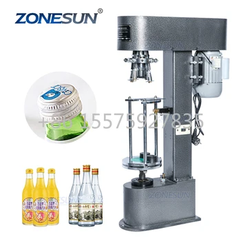 ZONESUN ZS-XG50D Полуавтоматическая Винная бутылка Ropp С Металлическим Замком, Алюминиевая машина Для обжима крышки