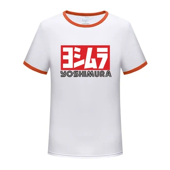 2023 Новые Рубашки поло бренда Yoshimura с принтом в стиле Харадзюку, Мужские Летние Хлопковые Однотонные рубашки с коротким рукавом, Повседневные Рубашки поло