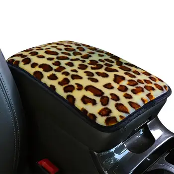 Коврик для автомобильного подлокотника Four Seasons с леопардовым принтом, Универсальная накладка на центральную консоль, накладка на подлокотник, Автоаксессуары для интерьера