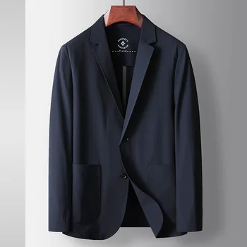 6858-2023 Мужская деловая повседневная полосатая реактивная куртка в полоску, верхняя часть куртки single West