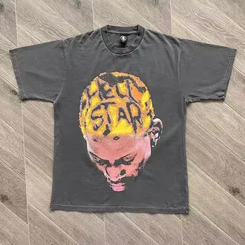 Футболка Hellstar Anniversary Rodman Для мужчин и женщин, высококачественная футболка