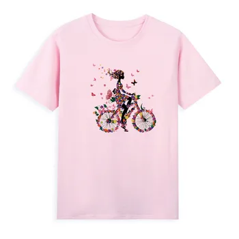 Велосипедная футболка с бабочкой и цветком, Лидер продаж, повседневные футболки, летняя крутая одежда с коротким рукавом, оригинальные брендовые рубашки для женщин, A094