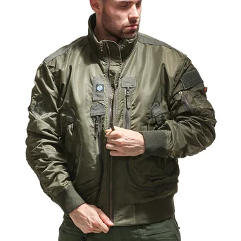 Качественные мужские куртки-бомберы L-2X Американского спецназа с несколькими карманами, водонепроницаемая Военная униформа ArmyGreen, тактическая техническая одежда, походные пальто для сафари