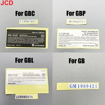 JCD 1шт для игровой консоли GBC GBP GBL GB Новые наклейки на заднюю панель Замена для Gameboy Color Shell Sticke