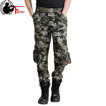 Мужские брюки в стиле милитари, армейская одежда, тактические камуфляжные брюки, мужские брюки-карго на молнии с несколькими карманами, американский боевой камуфляжный джоггер