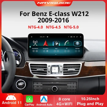 NAVIGUIDE Carplay 8 + 256G Автомобильное радио Для Mercedes W212 2009-2016 ML W166 Android 12 WIFI GPS Google Carplay DSP Аудио Стерео BT