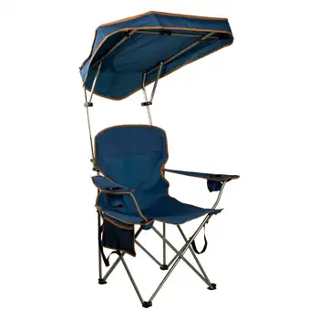 Складной походный стул Quik с регулируемой максимальной тенью - синий