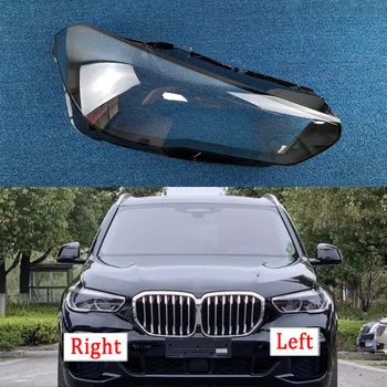 Крышка объектива передней фары Auto Shell Абажур Фары Стеклянная Крышка Головного фонаря Для BMW X5 X6 X5M X6M G05 G06 F95 2019-2021