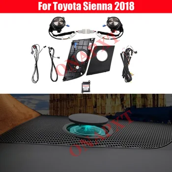 Автомобиль Для Toyota Sienna 2018 Светодиодный рассеянный свет в салоне, Вращающаяся лампа средних высоких частот, автоматический подъем твитера