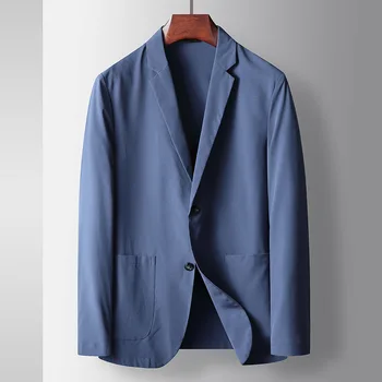 B2207-Мужской повседневный весенне-осенний костюм, мужское свободное пальто