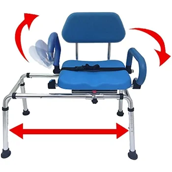 Мягкое кресло для ванны и душа Премиум-класса с выдвижным подлокотником и вращающимся сиденьем В Ванной комнате Аксессуары для ванны и душа
