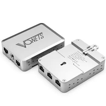 Промышленный Гигабитный коммутатор VONETS 1000M PoE 5-портовый сетевой коммутатор Gigabit Ethernet, разветвитель Ethernet Plug & Play Металлический VSP500