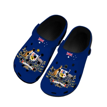 Австралийский Флаг Домашние Сабо На заказ Водонепроницаемая Обувь Мужская Женская Подростковая Австралийская Обувь Садовый Сабо Дышащие Пляжные Тапочки С отверстиями