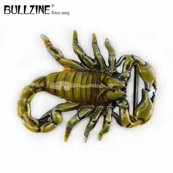 Пряжка для ремня Bullzine Fashion scorpion с оловянной отделкой FP-02615 подходит для ремня шириной 4 см с непрерывным запасом