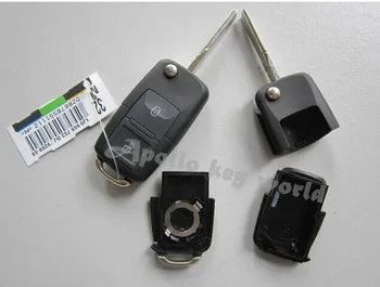 Флип Дистанционный ключ 2 Кнопки Замена Брелка Чехол Для VW MK4 Seat Altea Alh 5 шт./лот