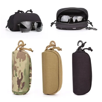 Тактический чехол для очков Molle, Солнцезащитные очки EDC, Поясная сумка, Армейские Принадлежности для охоты, Органайзер, Чехол для очков, сумка